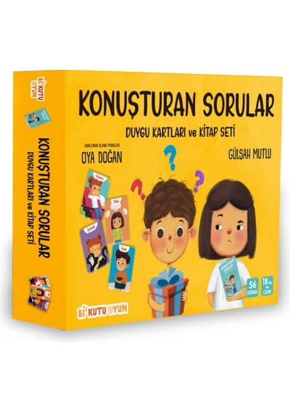 Bi Kutu Oyun Konuşturan Sorular - Duygu Kartları ve Kitap Seti - Gülşah Mutlu ürün görseli