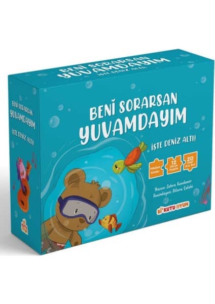 Bi Kutu Oyun Beni Sorarsan Yuvamdayım - İşte Deniz Altı! - Kitap ve Yapboz Seti - Zehra Kandemir ürün görseli