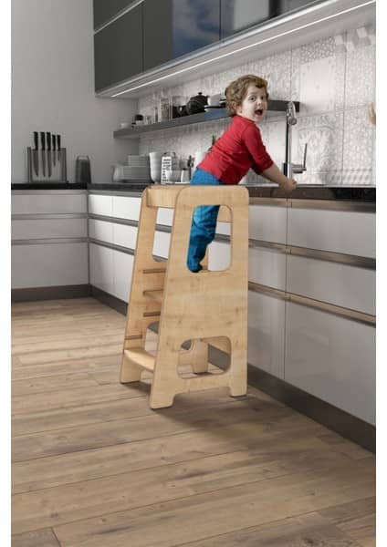 Zeo Wood Design Öğrenme Kulesi - Safir Meşe ürün görseli