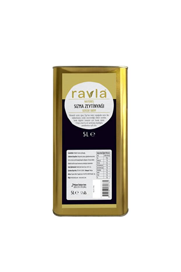 Ravla Naturel Sızma Zeytinyağı 5L ürün görseli