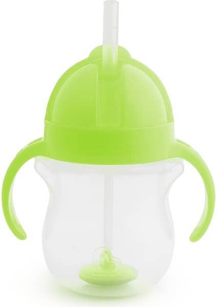 Munchkin Tıklama Kilitli Uçlu Pipetli Alıştırma Bardağı, 6AY+, 207ML, Yeşil, 1 Adet ürün görseli