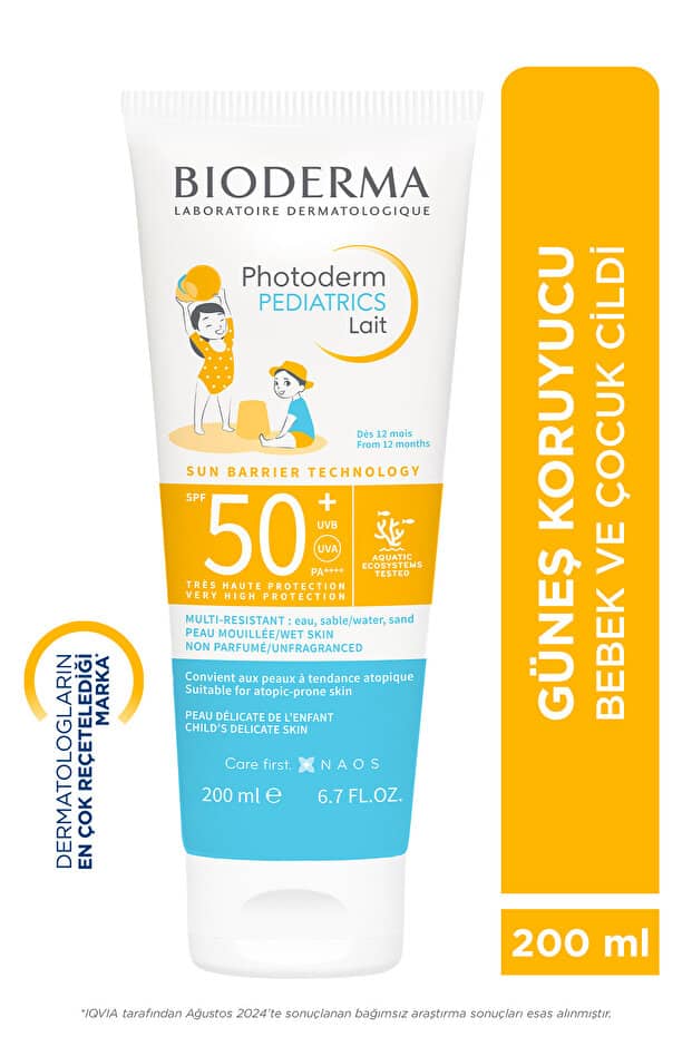 Bioderma Photoderm Pediatrics Lait SPF50+ 200 ml ürün görseli