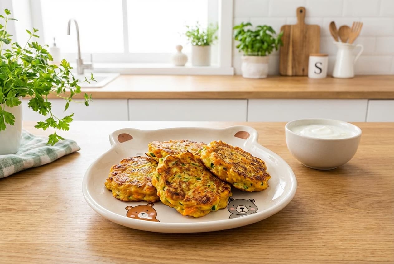 Bebekler İçin Tatlı Patatesli ve Kabaklı Mücver Tarifi