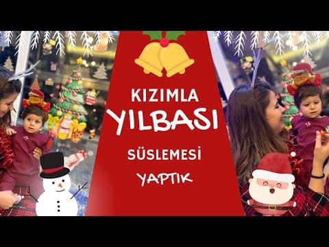 Yılbaşı Vlog 😊 Kızımla Camları Süsledikk 🥳🎄