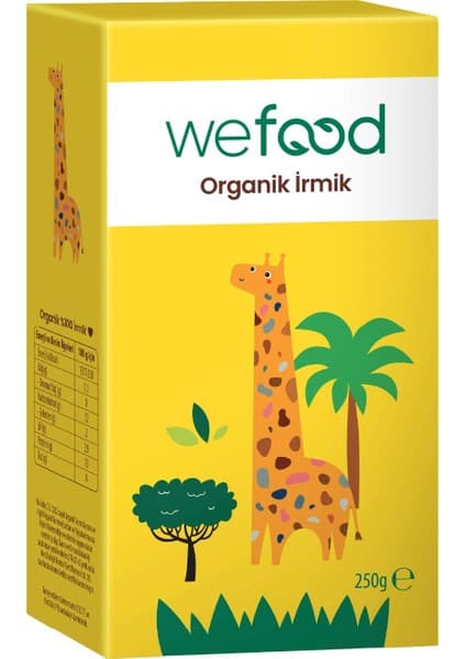 Wefood Kids Organik Bebek Irmiği 250 gr 8683347030545