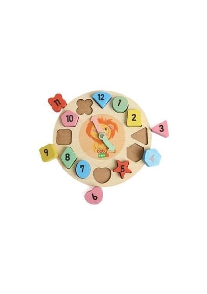 Baby Toys Montessori Ahşap Puzzle Saat