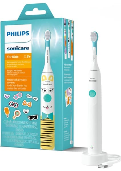 Philips Sonicare For Kids Şarjlı Diş Fırçası Çocuklar Için Sticker Hediyeli / Hassas Sonic Fırça - HX3601/01