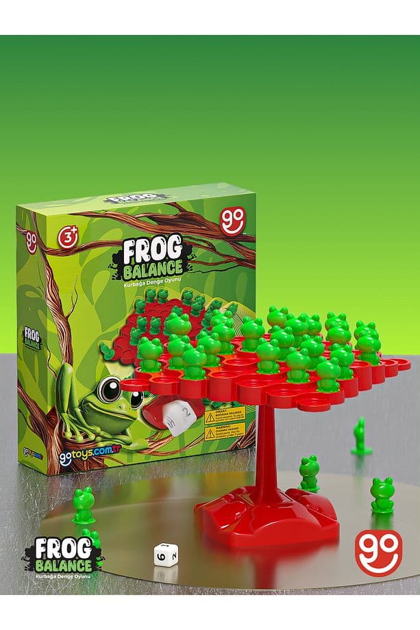 Go Toys Kurbağa Denge Ebeveyn Çocuk Etkileşimi Oyunu Eğitici Oyuncak Kutu Oyunu