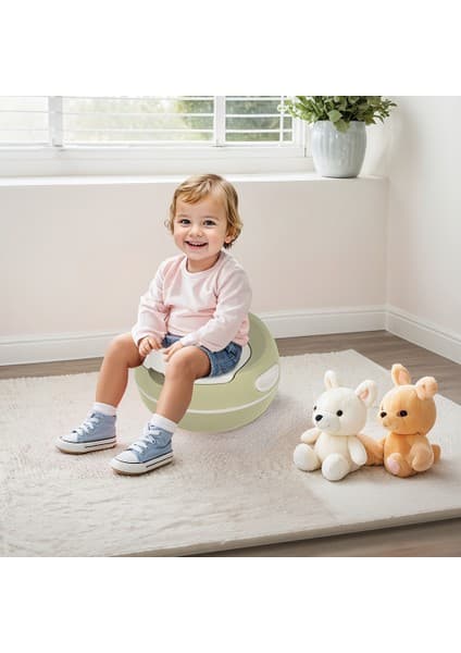 Dolu Nuve Premium Bebek Lazımlık – Kaymaz Tabanlı, Portatif, Yumuşak ve Hijyenik Tuvalet Eğitici 18 Ay+