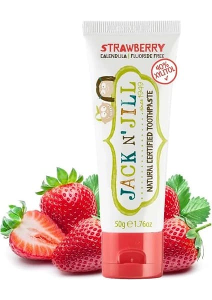 Jack N' Jill Doğal Diş Macunu - Çilek Aromalı 50g.