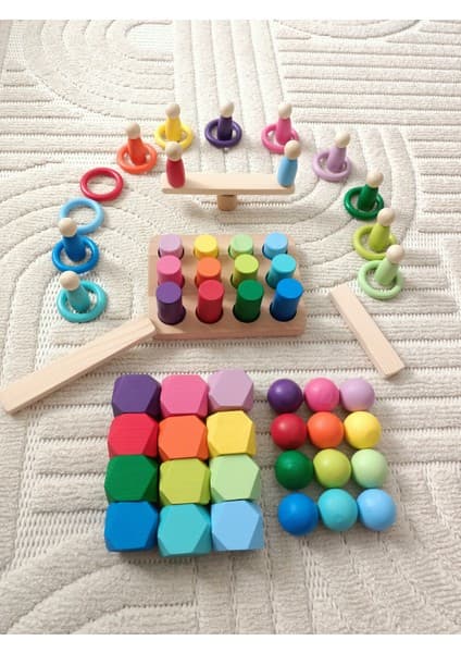 Moccotoys Montessori Eşleştirme Seti - 12 Renk