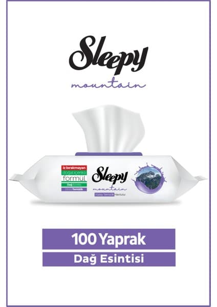 Sleepy Mountain Yüzey Temizlik Havlusu&mendili Dağ Esintisi 100 Yaprak