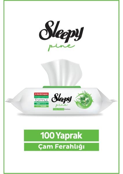 Sleepy Pine Yüzey Temizlik Havlusu&mendili Çam Ferahlığı 100 Yaprak