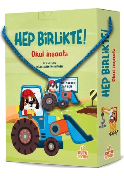 Bi Kutu Oyun Hep Birlikte! - Okul İnşaatı (Kitap ve Oyun Seti)