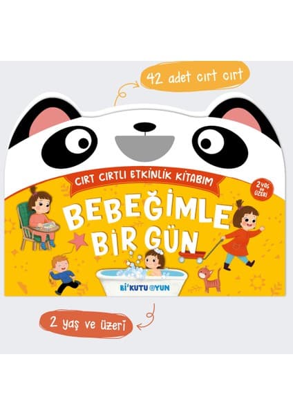 Bi Kutu Oyun Cırt Cırtlı Etkinlik Kitabım - Bebeğimle Bir Gün (2+ Yaş)
