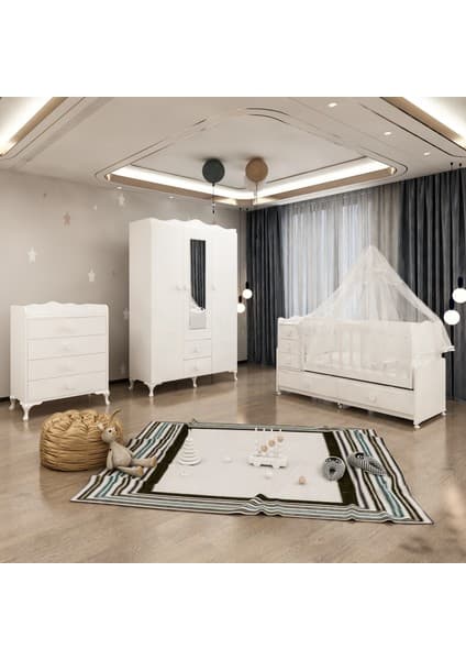 Garaj Home Melina Bebek Odası Takımı - Yatak ve Uyku Seti Kombinli