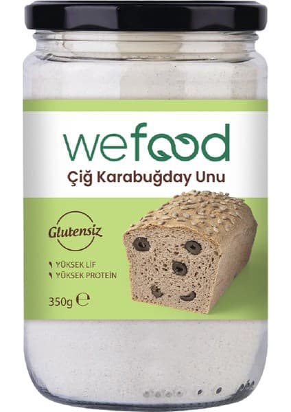 Wefood Glütensiz Çiğ Karabuğday Unu 350 gr 8681749104536