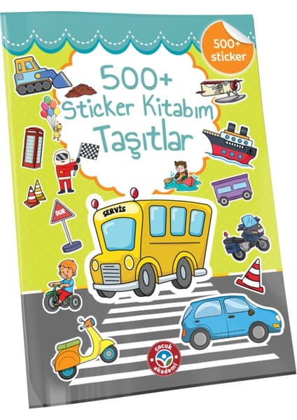 Çocuk Akademi 500+ Stiker Kitabım Taşıtlar
