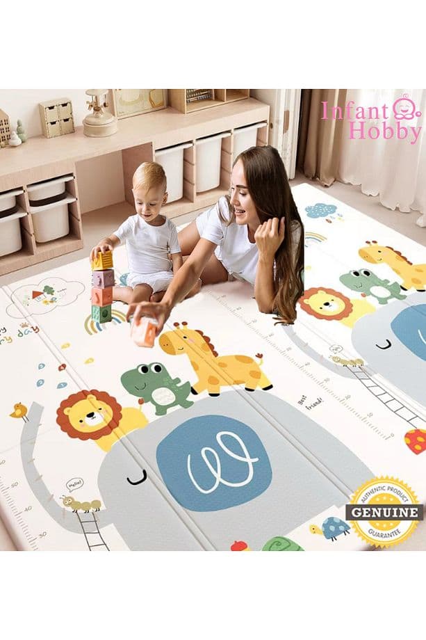 İnfant Hobby Happy Dream Premium Katlanabilir Oyun Matı ( Özel Koruyucu Kenar Biyeli)