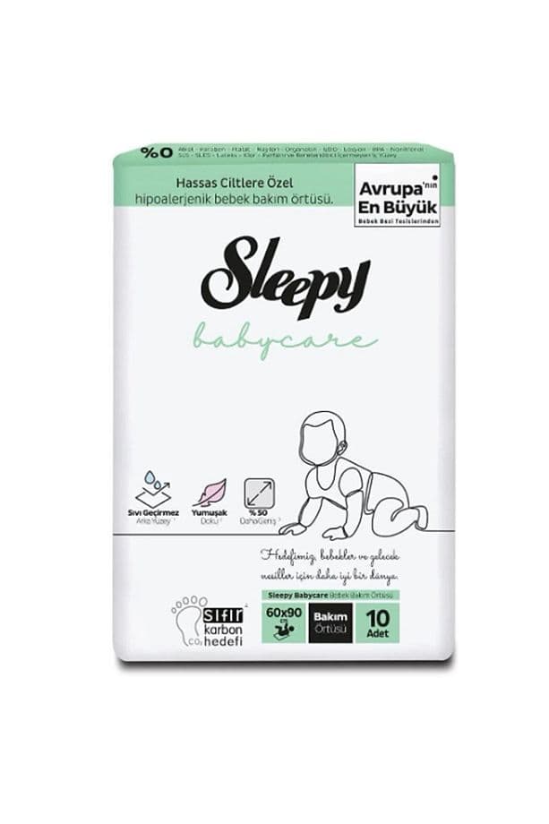 Sleepy Bebek Bakım Örtüsü 60x90 Cm 10 adet - Set1