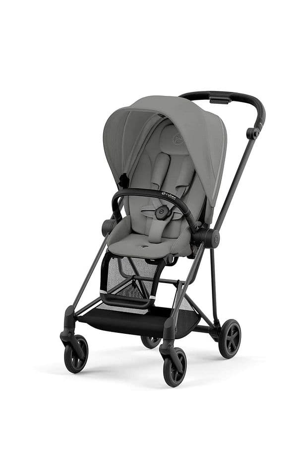 Mios Matt Black Mirage Grey Tek Elle Katlanabilen Çift Yönlü İkonik Lüks Bebek Arabası