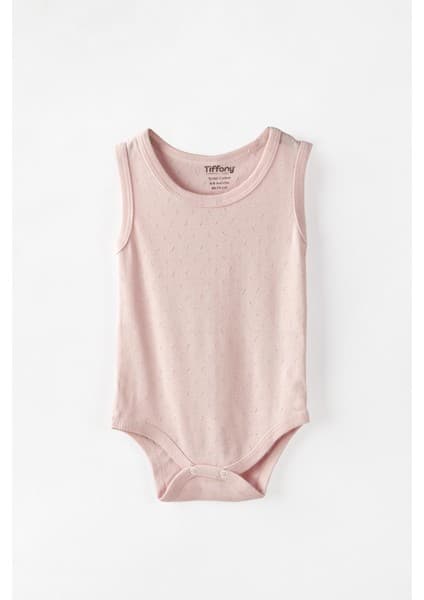 TiffanyBaby Tiffany Baby %100 Pamuk Nefes Alan Jakarlı Bebek Atlet Badi 0 36 Ay