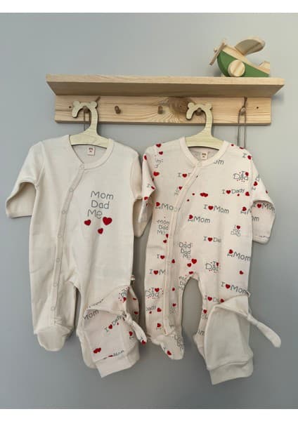 Soft And Sweet 2’li Yenidoğan Bebek Tulum Seti | %100 Pamuk, Şık ve Konforlu Tasarım