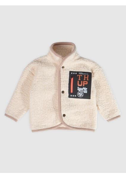 Yhh Kids Teddy Çocuk Kuzu Peluş Ceket Ekru 1-8 Yaş