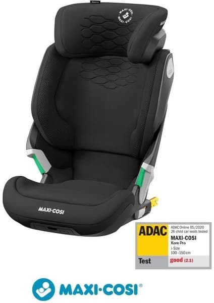 Maxi-Cosi Kore Pro Işık Sensörlü ADAC'lı İsofixli I-Size 15-36 Kg Çocuk Oto Koltuğu Authentic Black
