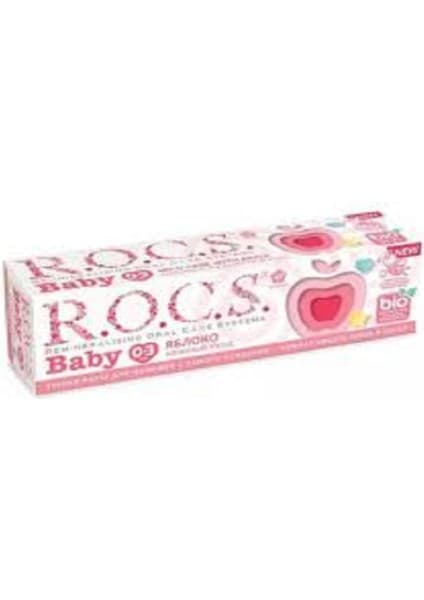 R.O.C.S. Baby Elma Püresi Tadında Florürsüz Diş Macunu 35 ml - 0-3 Yaş