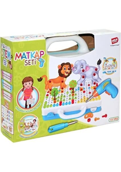 Birlik Oyuncak Eğitici Matkap Seti Hayvanlar 3D Stem Creative