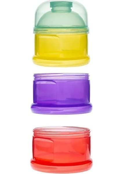 Baby Jem Katlı Toz Mama Kabı Renkli