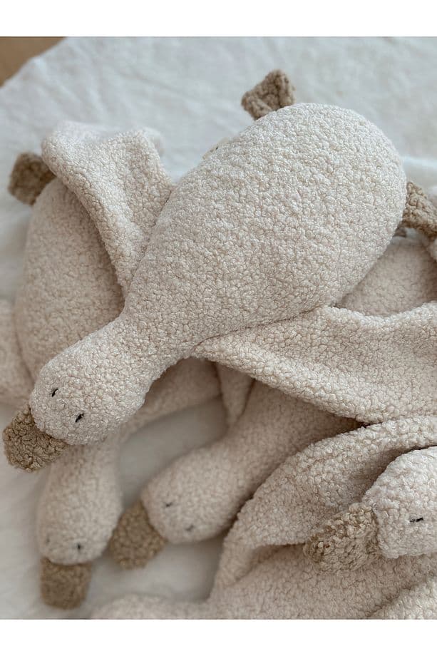 bohemoon Sevimli Ördek Teddy Bebek Çocuk Uyku Arkadasi Krem/Bej