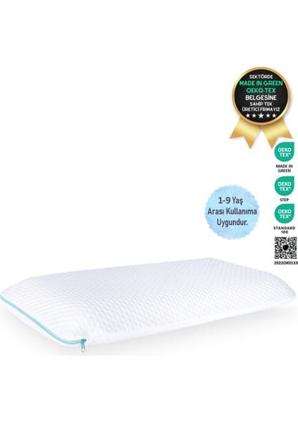 Viscotex Visco Kids Pillow 66X33X6 Cm, Beyaz