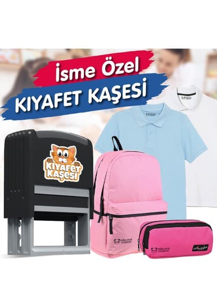 Obibaskı Kişiye Özel Isimli Kıyafet Kaşesi Yıkamaya Dayanıklı Tekstil Kaşesi