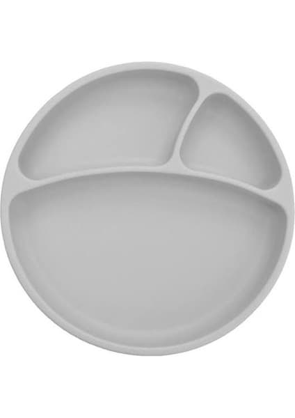 OiOi Vakum Tabanlı Silikon Tabak - Gri