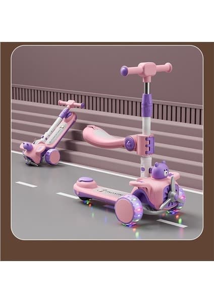 Ywxlight Çocuk Scooter 1-6 Yaş Erkek ve Kız Scooter Katlanır Scooter (Yurt Dışından)