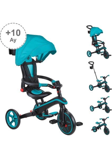 Globber Explorer 4in1 Katlanabilir Bisiklet - Mavi