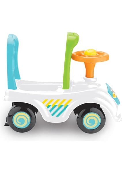 Baby Toys Mavi Pedallı Bebek Aracı - İlk Arabam, Kornalı ve Bagajlı, 2-4 Yaş Arası Çocuklar için Denge ve Kas Gelişimini Destekler