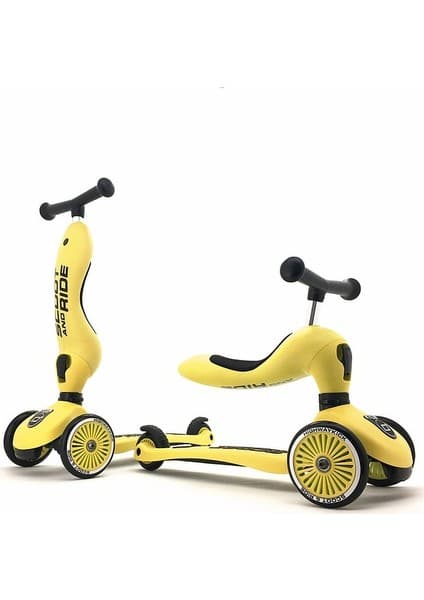 Scoot and Ride Highwaykick 1 Oturaklı Çocuk Scooter Sarı 160629-96354