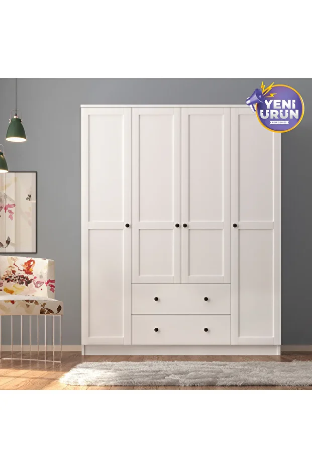 Rabi Side 4 Kapak 2 Çekmece Gardırop