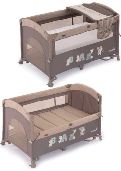 Prego Premium Line Alt Açma Üniteli Anne Yanı Oyun Parkı + Yatak