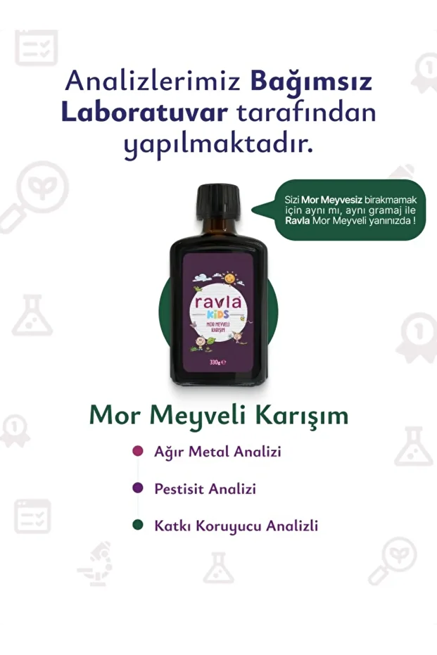 Ravla Kids Mor Meyveli Karışım - 330g
