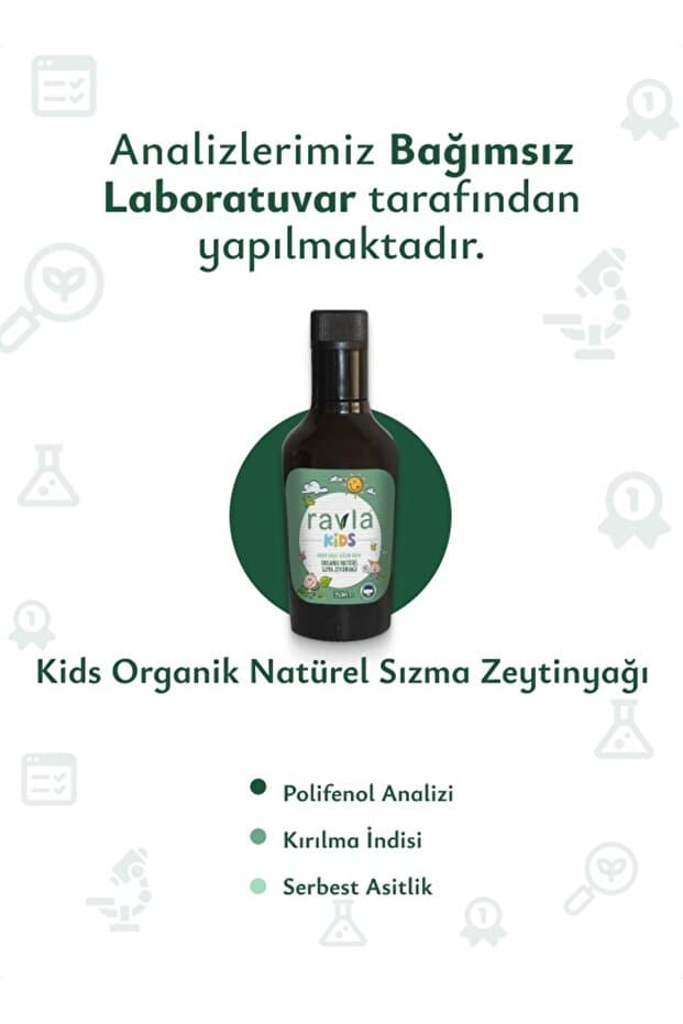 Ravla Kids Yüksek Polifenollü Naturel Sızma Zeytinyağı -250ml