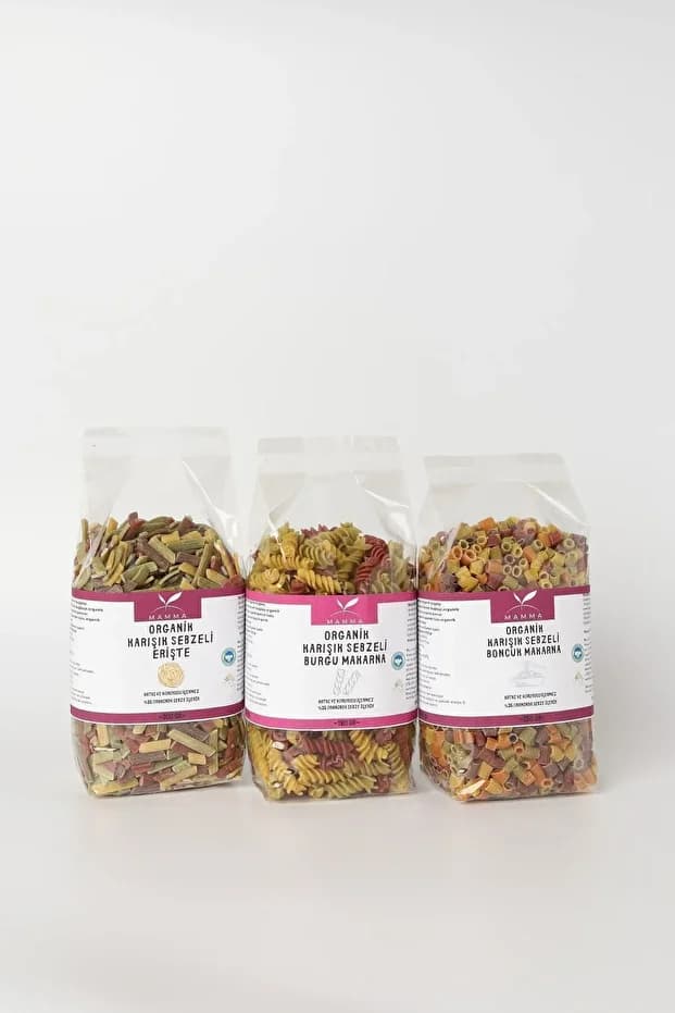 Organik Sebzeli Makarna Seti