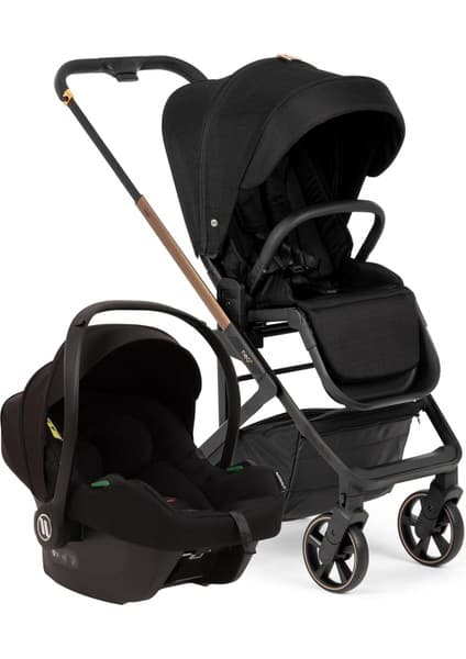 Bagi Neo 2 Black Cosmo Travel Sistem Bebek Arabası Black Gold