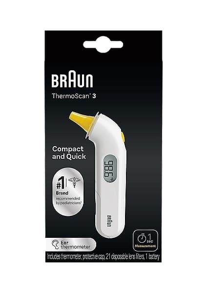 Braun IRT3030 Kulaktan Ateş Ölçer - Hızlı, Doğru ve Ergonomik Tasarım Özellikleri
