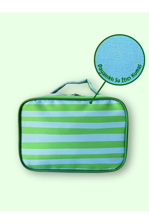 Mama Yoyo Baby Kids yeşil mavi- Seyahat / Ilaç Çantası Çizgili çok amaçlı çanta