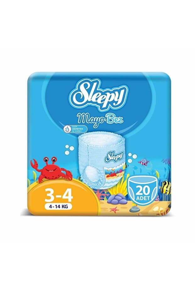 Sleepy Mayo KÜLOT Bez 3-4 Numara Maxi 20 Adet (4-14kg)