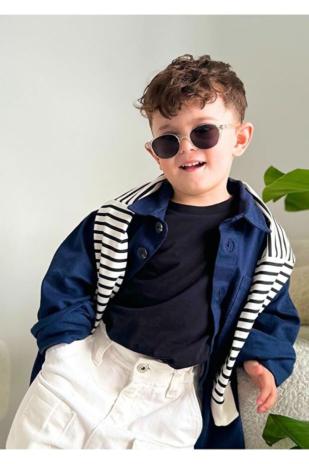 By Donetto Yeni-unisex ( 1-5 Yaş ) Polarize Şeffaf Çocuk Güneş Gözlüğü